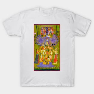 Krishna Vishwaroopa, Bhagavad Gita, Mahabharata 1740 India T-Shirt